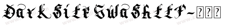 Darksite Swashttf字体转换